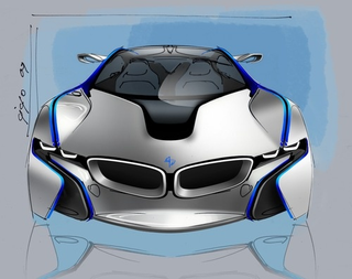 Illustration for article titled BMW's Tron-Like Turbodiesel Concept Rendered For Your Pleasure